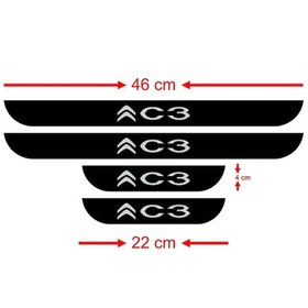 Resim Citroen C3 Kapı Eşiği 4 Lü Aksesuar 