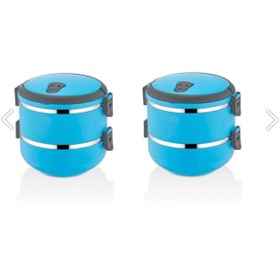 Resim Veliday Sefer Tasi Yemek Termosu Içi Çelik Mavi 3 Lü Ve Tekli Ikili 