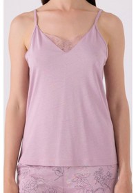 Resim Pierre Cardin Kadın Sabahlıklı Uzun Kol İp Askılı Dantelli 3'lü Pijama Takım Gül 