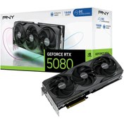 Resim PNY GeForce RTX 5080 16GB Overclocked GDDR7 256Bit (VCG508016TFXPB1-O) Gaming (Oyuncu) Ekran Kartı 
