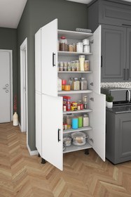 Resim A-SOBE Seramik & Ahşap Çok Amaçlı Dolap Kiler 70 Cm 