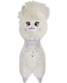 Resim Selay Papyonlu Peluş Lama 28cm Beyaz 