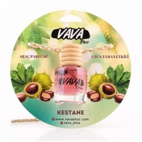 Resim Vavaplus Oto Koku Cam Şişe Ipli Asma Araba Kokusu Kestane 8 ML 
