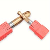 Resim Çelik için HRC55 Karbür Bilyalı Burun Freze, 2 Kanat, Merkez Kesim Yok, Tungsten Çelik, Ticn Kaplama, CNC İşleme Aracı - Dökme Demir, Aşındırıcı Çelik ve HRC55'in Altındaki Sertlikte Malzemeler İçin Uygundur - Boyutlar R0.5 ile R4.0 arasında 