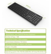 Resim Acer OAK-920 Siyah Kablosuz Klavye 2.4Ghz Caps Lock (Smart Tv- Wifi) 