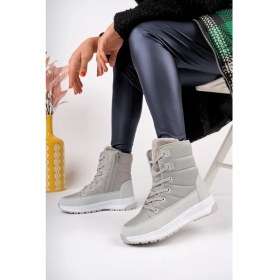 Resim Mcdark Fiolin Kadın Fermuarlı Kar Botu 