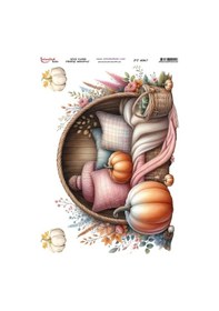 Resim Pirinç Dekopaj Kağıdı 30x42cm Pt-4067 Bal Kabağı 