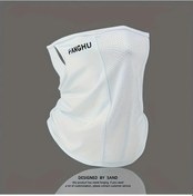 Resim Fochsia Fanghu Erkek Kadın Bisiklet Yüz Maskesi Beyaz Nefes Alabilir Hafif Yazlık 