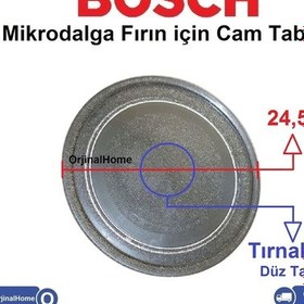 Resim Bosch Uyumlu Mikrodalga Fırın Için Cam Tabak Düz Taban Borcam Tepsi - 454670023 