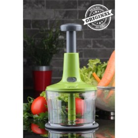 Resim Yeşil Chopper El Robotu, Bıçak Korumalı, Pratik ve Güvenli Kullanım 