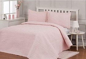 Resim Özdilek Çift Kişilik Nakışlı Yatak Örtüsü Care Pudra 250X260 