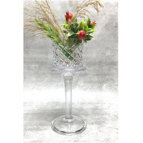 Resim El Yapımı Gözde Kafes Model Ayaklı Sunumluk 10x30 Cm 