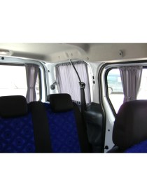 Resim Taylan Oto Perde Ford Connect Sürgülü Çift Bagaj Çift Uyumlu Perde Araba Perdesi Raylı Perde Güneşlik 