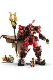 Resim SkyGOO Ateş Şövalyesi Robotu 71846 - 14 Yaş ve Üzeri Çocuklar için Kai ve Balıkçı Minifigürlerini İçeren Ya 