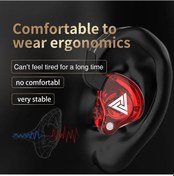 Resim Kırmızı Bule Mic Qkz Ak6 Hifi Surround Ses Kulak İçi Mikrofon Müzikli 3.5mm Kablolu Kulaklıklar Spor Oyunu Koşu Fitness Yoga Kulaklıkları İçin 