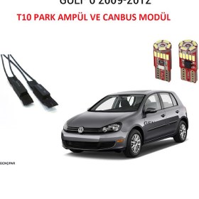 Resim Volkswagen Golf Mk6 T10 Plaka Led Lambası ve Canbus Modülü 