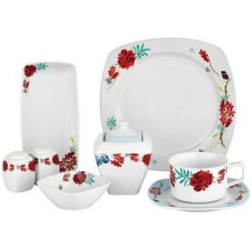 Resim Korkmaz Bonjour Collection28 Parça Kare Kahvaltı Seti A8613 