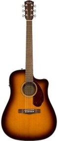 Resim Fender 0970213332 Cd-140sce Dreadnought Elektro Akustik Gitar (sunburst - Ceviz Klavye) | Classic Design Serisi Güçlü Baslar Parlak Tizler Ve Hard Case Dahil 