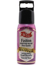 Resim Rich Boyutlu Boncuk Boya 60Cc Simli Fuşya 