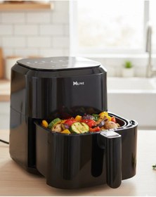 Resim Universal 4 Litre Cam Hazneli 1360w Ayarlanabilir Isılı Airfryer 