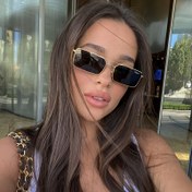 Resim Kadınlar için siyah, retro düz üst tasarım, ideal ve günlük giyim için vintage ilhamlı metal kare çerçeveli moda gözlükleri - 1 adet 