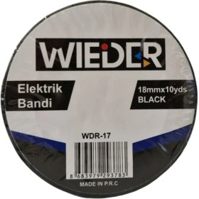 Resim Wieder Elektrik Bandı Siyah 18MMX10YDS 10 Adet 
