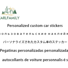 Resim Wenchang Shop C Mavi Earlfamıly Özel Stickerlar Kesilmiş Kişiselleştirilmiş Vinil Çıkartma Tampon Sticker Özelleştirilmiş Araba Kaplama Sticker Yapımı (Yurt Dışından) 