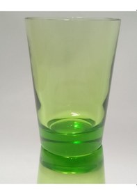 Resim Cam Su Ve Meşrubat Kahve Yanı Bardak Seti 2 Adet Yeşil,mısafır Sunum 7x7x10cm 