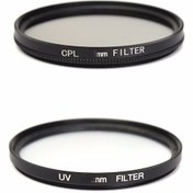 Resim 62mm Canon Nikon Yongnuo Sony lens uyumlu UV CPL Filtre Seti 2li set 62mm 