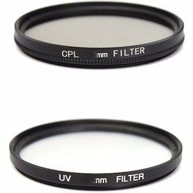 Resim 62mm Canon Nikon Yongnuo Sony lens uyumlu UV CPL Filtre Seti 2li set 62mm 