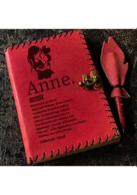 Resim Lügatçe Anne İsme Özel Deri Defter 