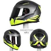Resim Sway Sw 816 Road Yellow Whole Full Face Kask Abs Ecer 