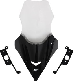 Resim GP Kompozit Şeffaf Ön Cam 79 cm SYM Jet X 125 2022-2025 Uyumlu Esnek Malzeme ile Güvenli Sürüş 