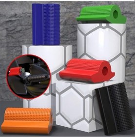 Resim Primepickings 10 Adet Kırmızı Motosiklet Vites Sürme Ayakkabı Kapağı, Korumalı Design Kırmızı 