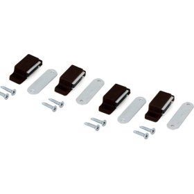 Resim Alm Alüminyum Sineklik Çıt Çıt Kilit Mıknatıslı 4 Adet - Kahve 