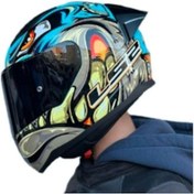 Resim Ls2 Rapid 2 Siyah Vizör Kask Neo Mavi Mor 