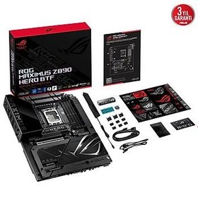 Resim Asus Rog Maximus Z890 Hero BTF Wi-Fi Intel LGA1851 4xDDR5 ATX Anakart 