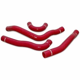 Resim Mishimoto 08+ Mitsubishi Lancer Evo 10 Kırmızı Silikon Radyatör Hortum Seti MMHOSE-EVO-10RD 
