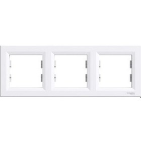 Resim Schneider EPH5800321 Asfora Yatay Üçlü Çerçeve Beyaz 