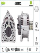 Resim Valeo 439593 Alternator 12 V 110a Renault Megane Iı - Scenic 1.4 / 1.6 101540802 8200772726 (WA844867) 