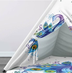 Resim instababyrooms Çocuk Oyun Çadırı Tavus kuşu Dijital Baskılı 
