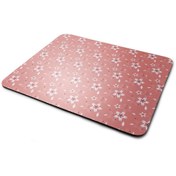 Resim WuW Pembe Çiçek Desenli Mouse Pad 