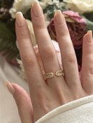 Resim Silver Taşlı Detay Yüzük 