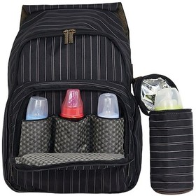 Resim Stylo Bavyera Anne Bebek Bakım ve Sırt Çantası Siyah 