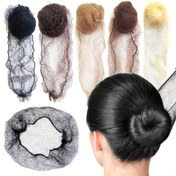 Resim 20/100 adet 5 mm Nilon Saç Ağları, Görünmez Kullanımlık Bale Şapkası, Kadınlar için Esnek Kenarlı Mesh Saç Ağları, Siyah, Beyaz, Kahverengi, Mor, Şeffaf 