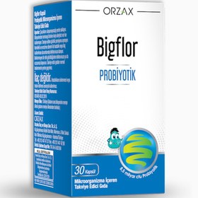 Resim Orzax Bigflor Probiyotik 30 Kapsül 