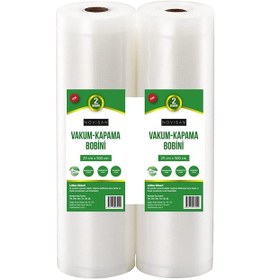 Resim Novisan 2 Ad 25x500cm Vakum Poşeti Bobini Tırtıklı 