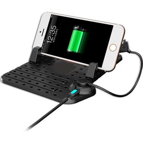 Resim Cep Telefonu Ve Tablet Araç Tutucu Ve Şarj Manyetik Pad 