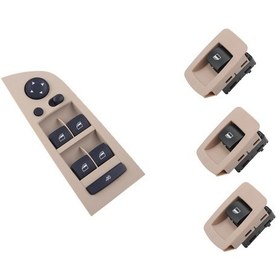 Resim Otobalcı Bmw E90 Cam Açma Düğmesi Anahtarı Takım (Katlanır Ayna) Bej 