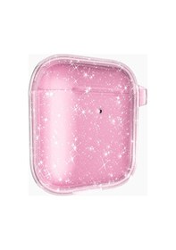 Resim Ariatech Apple Uyumlu AirPods Allstar Airbag 32 Parlayan Simli Saydam Renkli Kılıf-pembe Pembe 